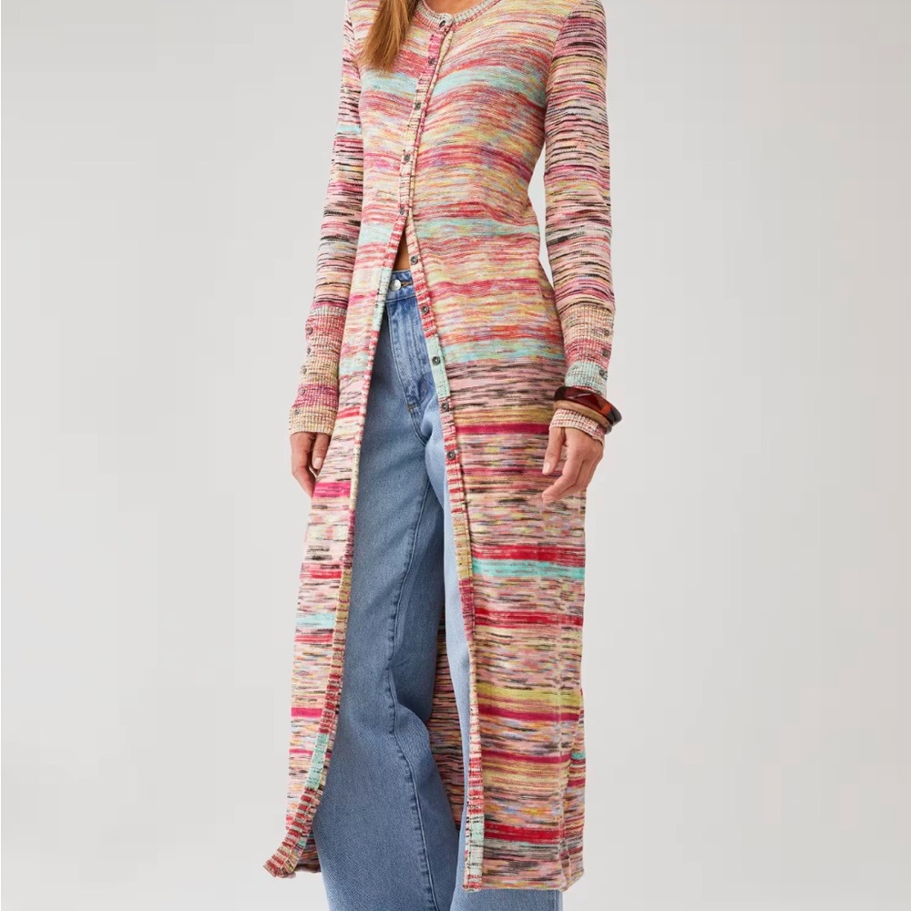 Free People Harmony Combo Knit Cardigan